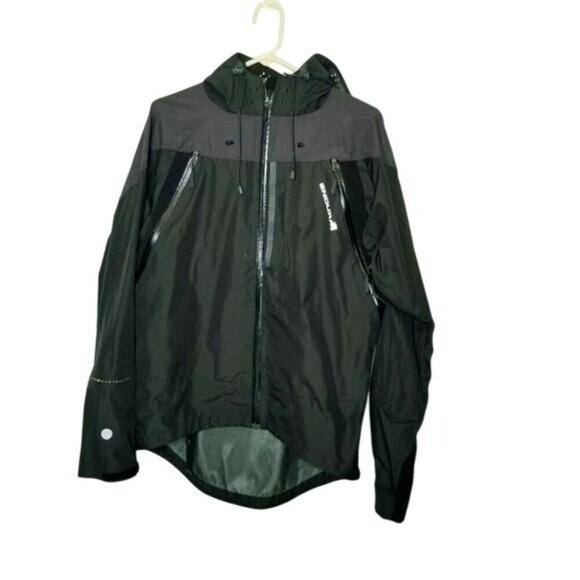 Endura PTFE Protection Waterproof Cycling Biking Jacket Mens S Black Polyester - Picture 1 of 16